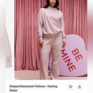 Parke limited edition valentines drop brand new striped mockneck